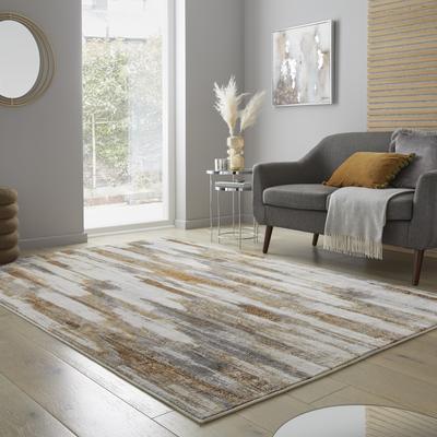 Teppich FLAIR RUGS "Eris Gleam", gold (goldfarben), B:200cm H:8mm L:290cm, Kunstfaser, Teppiche, Glanzeffekt Teppich Image