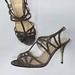 Kate Spade Shoes | Kate Spade Issa Metallic Silver Gold Strappy Sandals 3.5" Heels Italy Womens 7.5 | Color: Gold/Silver | Size: 7.5