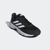 Tennisschuh ADIDAS PERFORMANCE, Gr. 44, schwarz-weiß (core schwarz, cloud weiß, grau four), Textil, Synthetik, sportlich, Schuhe, für Sandplatz und Clay