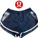 Lululemon Athletica Shorts | Lululemon Athletica Speed Running Shorts Black White Gray Gingham Womens Size 8 | Color: Black/White | Size: 8