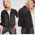 Free People Jackets & Coats | Free People Rumors Denim Jacket Black Jean Jacket | Color: Black | Size: M