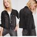 Free People Jackets & Coats | Free People Rumors Denim Jacket Black Jean Jacket | Color: Black | Size: M