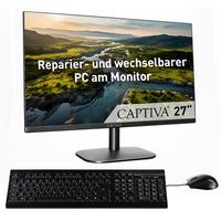 CAPTIVA All-in-One PC All-In-One Power Starter I82-314 Computer Gr. ohne Betriebssystem, 32 GB RAM 1000 GB SSD, schwarz All in One PC