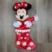 Disney Holiday | Disney Parks Minnie Mouse Plush Christmas Stocking | Color: Red/White | Size: 21"