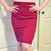 Lularoe Skirts | Lularoe Cassie Skirt Small Magenta With Navy Stripe | Color: Blue/Pink | Size: S