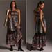 Anthropologie Dresses | Nwot Anthropologie Bhanuni By Jyoti Tiered Abstract Boho Maxi Dress Size 0 | Color: Black/White | Size: 0