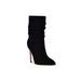 Nine West Shoes | Nine West Womens Black Slouch Jenn Pointed Toe Stiletto Leather Booties 7.5 M | Color: Black | Size: 7.5