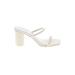 Dolce Vita Heels: White Grid Shoes - Women's Size 8 1/2