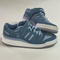 Adidas Shoes | Adidas Forum Low Sneakers | Men’s Size 10 | Blue | Velcro | Peace Sign | Color: Blue | Size: 10