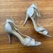 Nine West Shoes | Nine West Strappy Stiletto Heel | Color: Cream/Tan | Size: 9