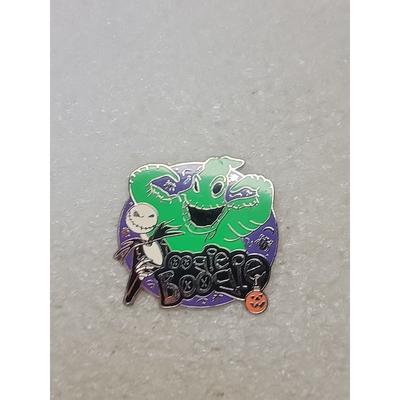 Disney Jewelry | 2008 Jack Skellington & Oogie Boogie Nightmare Before Christmas Disney Pin | Color: Red | Size: Os