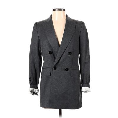 Massimo Dutti Wool Blazer Jacket: Gray Jackets & Outerwear - Women's Size 4
