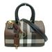Burberry Bags | Burberry Mini Bowling Bag Shoulder Bag Brown Cotton Polyurethane 8069663a9011 | Color: Brown | Size: Os