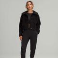 Lululemon Athletica Jackets & Coats | Lululemon Textured Fleece Button Jacket Size 12 | Color: Black | Size: 12