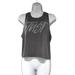 Nike Tops | Nike Gray Muscle Tee Cropped Sleeveless T-Shirt Size Medium | Color: Gray | Size: M