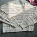 American Eagle Outfitters Sweaters | American Eagle Cropped Stripe Sweater Size Small | Color: Cream/White | Size: S