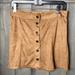 American Eagle Outfitters Skirts | American Eagle Outfitters Velvet Mini Skirt Size Small | Color: Black/Brown | Size: S