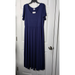 Lularoe Dresses | Lularoe Nwt Women's Size Xl Navy Blue Riley Short Sleeve Empire Waist Dress | Color: Blue | Size: Xl