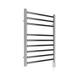 NWT Direct Thermostatic Electric Polished Stainless Steel Towel Rail Radiator Bathroom Heater (Pre-Filled) - 500mm (w) x 600mm - 150w Element