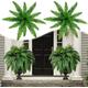 VBVARV 2024 New Faux Ferns for Outdoor,UV Resistant Lifelike Artificial Boston Fern, Large Artificial Ferns for Outdoors,88Pieces,9PCS