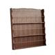 Newspaper Display Rack Wide 3 Pocket Magazine Rack - Wood Newspaper Rack Storage Holder Standing Newspaper Stand for Books, Newspapers, Living Room, Office, Home Decor, Walnut Floor-Standing Magazine