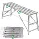 TEHONGMAI Portable Scaffolding Equipment, Multipurpose Folding Work Platform Scaffold Tower Stool Bench Adjustable Height, Galvanized Steel Welding for Home Improvement, Patching Drywall 200cm