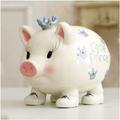 Piggy Bank Gift Ceramic Piggy Bank Coin Bank Money Box,Ballet Pointe Shoes Money Box Pink and Blue Coin Bank Money Boxes