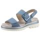 Sandale ARA "MALAGA" Gr. 36, blau (hellblau) Damen Schuhe Sandalen