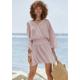 Strandkleid VIVANCE Gr. 34, N-Gr, lila (mauve) Damen Kleider Strandkleider aus gekreppter Viskose, luftiges Blusenkleid, Sommerkleid