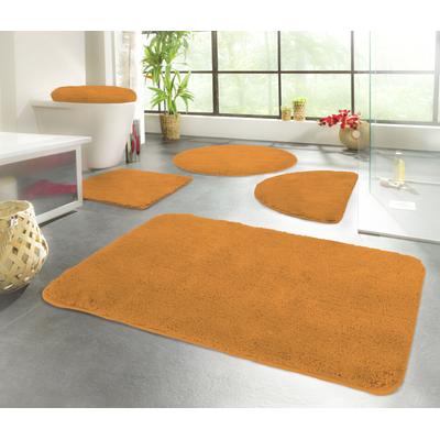 Badematte KINZLER "Chaozhou", orange (terrakotta), H:20mm, Polyester, Badematten, Badteppich, Uni Farben, weich, als rechteckig, rund & Set erhältlich Image