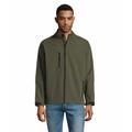 Veste homme zippée softshell relax s - Kaki Army - Kaki Army - Sol's