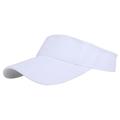 MCZY Sun hats for women uk Summer Sun Hats Men Women Cotton Adjustable Visor Uv Protection Sunscreen Baseball Cap.-White-Adjustable