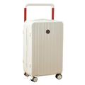 Travel Suitcase Suitcase Wide Trolley Aluminum Frame 20 Inch Suitcase for Women Strong and Durable Trolley Suitcase for Men Trolley Case (Color : White, Size : 22)