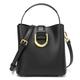 CRGANGZY Women Luxury Shoulder Bag with Detachable Strap Genuine Leather Fashion Crossbody Bag Large Capacity Versatile Satchel Bag Female Dating Bag (Black)