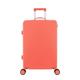 sufangfang Suitcase Front-Opening Boarding Suitcase Women's 24-inch Password Travel Suitcase Universal Wheel Trolley Suitcase Suitcases (Color : Orange, Size : 26)