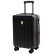 sufangfang Suitcase Luggage, Expandable Suitcase, Men's and Women's Trolley Suitcase, Boarding Suitcase, Leather Suitcase Suitcases (Color : Black, Size : 26)