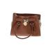 MICHAEL Michael Kors Leather Satchel: Brown Bags