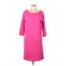 Joan Vass Casual Dress: Pink Dresses - Women's Size 10