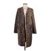 Zara Jacket: Brown Leopard Print Jackets & Outerwear - Women's Size Medium