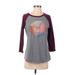 Sonoma Goods for Life Long Sleeve T-Shirt: Gray Tops - Women's Size Small