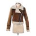 Zara Faux Leather Jacket: Brown Jackets & Outerwear - Women's Size Small