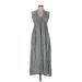 Promesa U.S.A. Casual Dress - Maxi: Gray Marled Dresses - Women's Size Medium