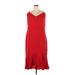 Banana Republic Casual Dress - High/Low: Red Dresses - New - Women's Size 20