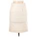 J.Crew Casual Skirt: Ivory Solid Bottoms - Women's Size 00