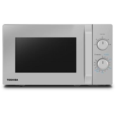 TOSHIBA Mikrowelle "MW2-MM20PF(SL)" Mikrowellen_Minibacköfen_Kleinküchen silberfarben (silber)