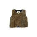 OshKosh B'gosh Faux Fur Vest: Brown Jackets & Outerwear - Size 12-18 Month