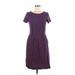 Boden Casual Dress - A-Line: Purple Print Dresses - Women's Size 6