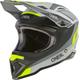 Oneal 1SRS Stream Motocross Helmet, black-grey-yellow, Size 2XL