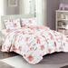 Zoomie Kids Pink White Ballet Theme Kids Quilt Set Twin Size Princess Design Toddler Quilt For Toddler Bed Quilted Ballerina Style Bedspread | Wayfair