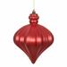 The Holiday Aisle® 6" Matte Onion Drop Christmas Ornament Plastic in Red | 6 H x 6 W x 6 D in | Wayfair 8026269E35E449A9AAE7C3ABC524B1FA